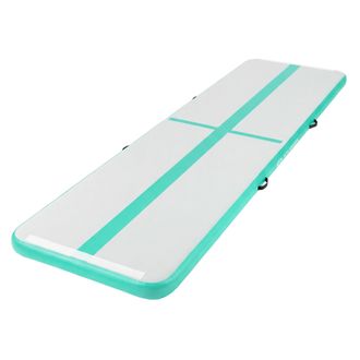 ECD Germany Ecd Germany Colchoneta De Gimnasia Art&iacute;stica Airtrack 4m, Verde Menta, Esterilla Hinchable Para Tumbling, 10 Cm De Grosor, Colch&oacute;n De Yoga/pilates Con