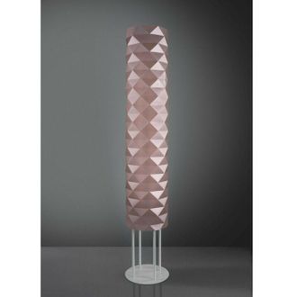 Linea Zero L&aacute;mpara De Pie Base En Metal Rosa Mt En Metal Cm. 27x155h