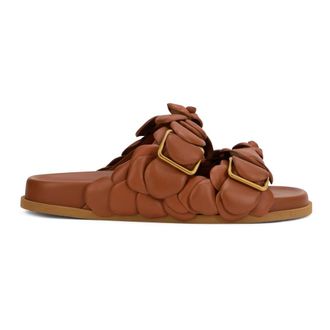 Valentino Garavani Sliders, female, Brown, 4 1/2 UK, VLogo Slide Sandal