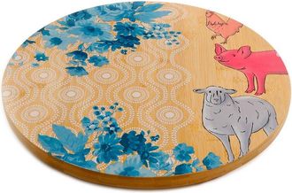 Gibson Urban Market Life On The Farm Bamboo Lazy Susan Turntable