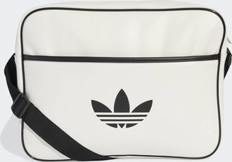 adidas Sporttasche ADIDAS ORIGINALS AIRLINER, Damen, cloud wei&szlig;, Obermaterial: 100% Polyurethan, Taschen Sporttasche, Schultertasche im angesagten Retrolook