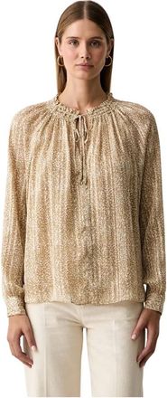 Michael Kors Dames, Blouses & Shirts, Beige, Maat: L Poliester