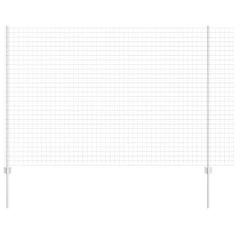 Berkfield Home Euro Fence with 10 U Posts Silver 1, 5x10 m Steel