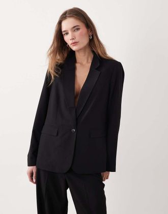Vila Blazer sartoriale nero in coordinato