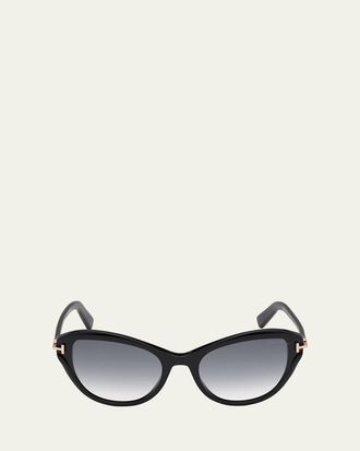 Tom Ford Leigh Acetate Cat-Eye Sunglasses