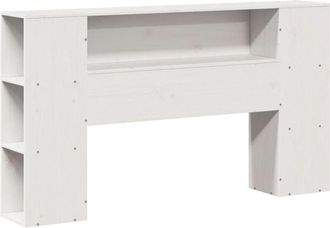 vidaXL Vidaxl - Cabecero de cama almacenaje madera maciza pino blanco 160 cm