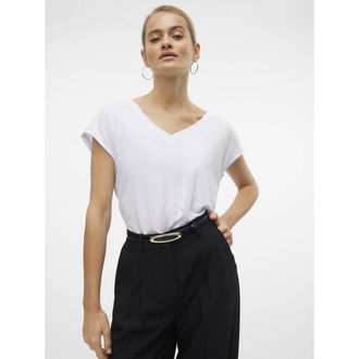 Vero Moda T-shirt met V-hals en korte mouwen