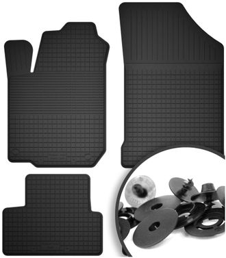 OEM Alfombrillas De Goma + Topes Para: Kia Picanto Ii Je Hatchback (2011-2017)
