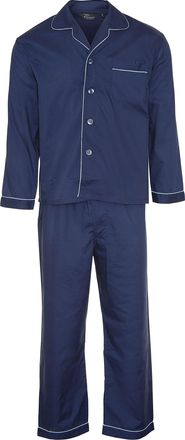 Champion Mens Cotton Blend Button Front Pyjama Lounge Wear-Navy-5X-Large 60-62