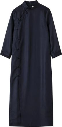 R&oacute;he Kleedjes, Dames, Blauw, S, Satijn, Lange Jurk