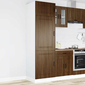 vidaXL Armadio da Cucina Kalmar Rovere Marrone in Legno Multistrato - Vidaxl