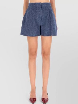Sportmax high waist pleated shorts braiesi pockets