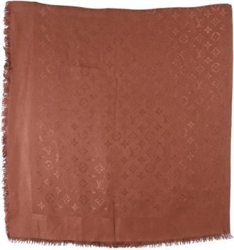 Louis Vuitton Pre-owned Zijden Sjaal - Dames - Vintage Accessoires - Bruin - ONE Size - Vintage