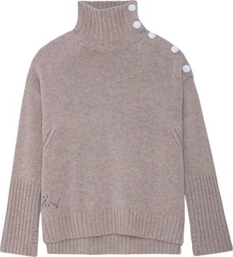 Zadig&Voltaire Alma Kasjmier Trui - Dames - Cashmere truien - Grijs - S - Kasjmier - Truien & Vesten