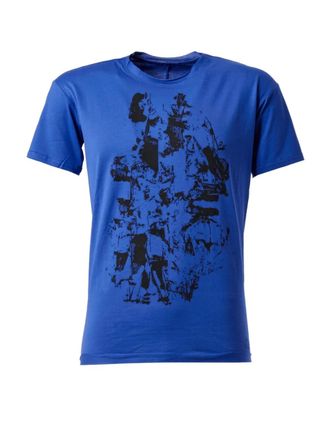 L'Eclaireur abstract print T-shirt - men - Cotton - S - Blue