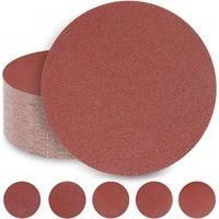 OEM Discos De Lijado De 180 Mm, 10 Unidades, Grano 60/80/120/240/320, Xu, Discos Abrasivos Para Lijadora De Paneles De Yeso, Lijadora Giraffe (50 Discos)