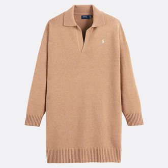 Ralph Lauren Korte trui-jurk met polokraag