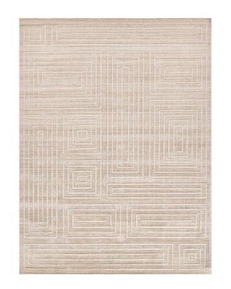 Exquisite Rugs Lotus Hand Tufted Wool/Bamboo Silk Area Rug