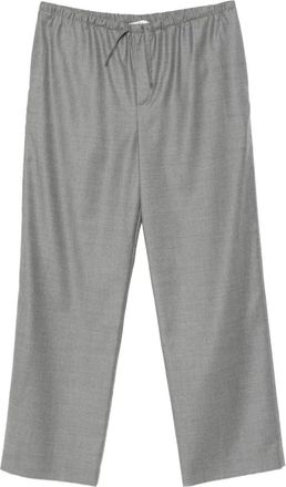 The Row Wollen straight broek - Grijs