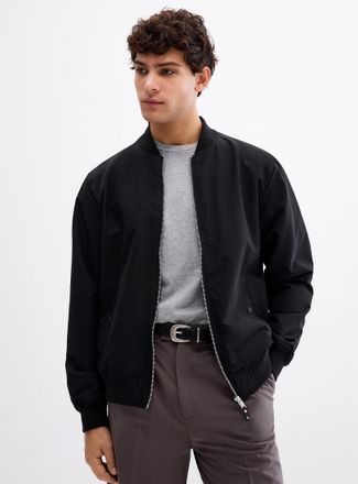 Lindbergh Mens Stretch nylon Bomber Jacket