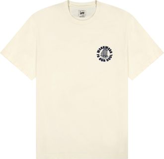 Lee T-Shirt LEE Lee T-Shirt Ww Graphic Tee, Herren, Gr. M, beige, Obermaterial: 100% Baumwolle CO., Shirts T-Shirt