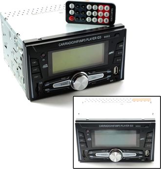 Trade Shop Trade Shop - Autoradio Doble Din Usb Sd Fm Mp3 Aux 25wx4 Sd Reproductor Mp3-9002
