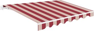 Wasabi Lona De Recambio Para Toldo Wasabi 4 X 2,5 M Granate/beige Poli&eacute;ster