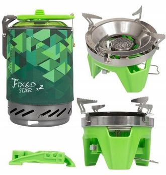 OEM Hornilla De Camping Fire Maple Fms-x2-green Con Quemador De Gas Verde De 2200 W