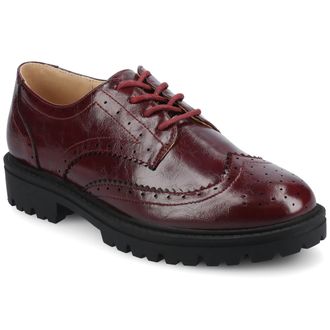 Journee Collection Women & apos;s Claudiya Medium and Wide Width Oxford