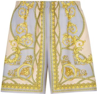 Versace La Coupe des Dieux silk shorts - men - Silk - 50 - Neutrals