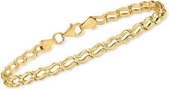 Canaria Canaria 10kt Yellow Gold Wavy-Link Bracelet