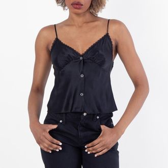 Alexander Wang Snap Front Lace Tank Top, Size 6