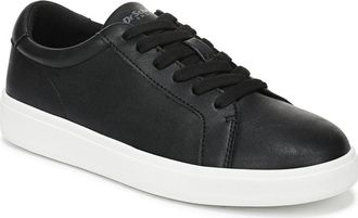 Dr. Scholls Vivenne Low Top Sneaker in Black Faux Leather at Nordstrom Rack, Size 7.5