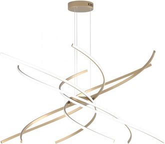 Top-Light Lampadario Led Top Light Tornado 1163 S100 Oro 220v 6874lm Sospensione Classica, Tonalit&agrave; Luce 4000&deg;k (luce Naturale)