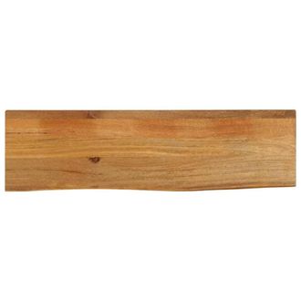 Berkfield Home Table Top Live Edge 100x20x3.8 cm Solid Wood Mango in Brown