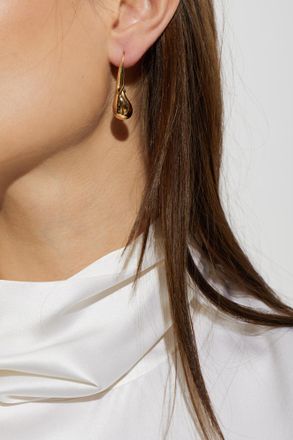 Bottega Veneta Silver Earrings, Womens, Gold