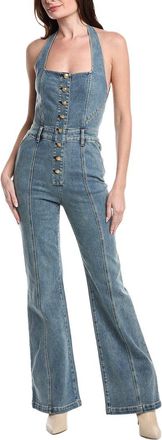 Alice & Olivia Alice + Olivia Pennie Denim Bustier Jumpsuit
