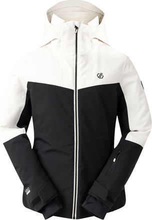 Dare 2B Dare 2B Womens/Ladies Iced Waterproof Ski Jacket (Egret White/Black) - Black & Off-White - Size 20 UK
