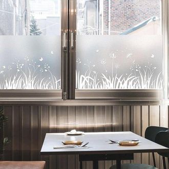 No Brand L&aacute;mina Para Ventanas De Privacidad De Vidrio Esmerilado Blanco Mate De 44x200 Cm, Adhesivo Electrost&aacute;tico Para Vidrio Sin Pegamento Para Una F&aacute;cil Ins