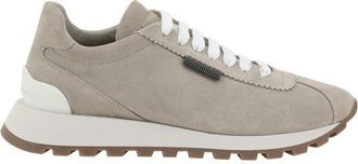Brunello Cucinelli Brunello Cucinelli Womens Suede Casual Sneakers - Light Grey Rubber - Size 38.5 EU/IT