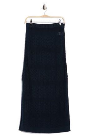 Splendid Pointelle Stitch Cotton Maxi Skirt in Navy Blue at Nordstrom Rack, Size X-Large