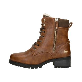 Mustang Veterschoenen Hoog - Dames - Winterlaarzen - Bruin - 42 EU - Schoenen