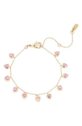 Dean Davidson Cherie Heart Charm Bracelet in Pink at Nordstrom
