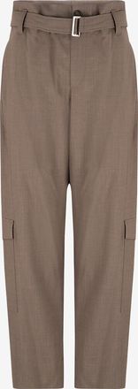 Brunello Cucinelli Cargo-Hose aus Wollmix mit Paperbag-Taille