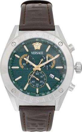 Versace Watches - Heren - Horloges - Groen - ONE Size - Accessoires