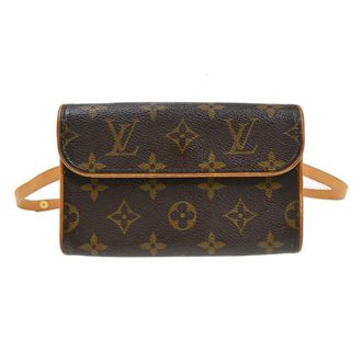 Louis Vuitton Florentine Waist Monogram Canvas Brown Canvas Handbag (Pre-Owned)
