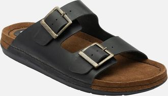 Lotus Mens St Ives Mens Mule Sandals - Black - Size: 11