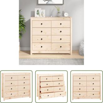 vidaXL Armadietto in pino - Armadietto 100x40x90 cm in Legno Massello di Pino