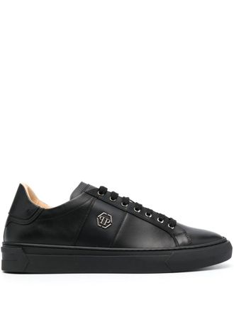 Philipp Plein Sneakers con placca logo - Nero