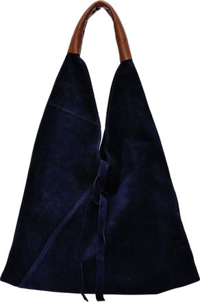 Anna Luchini Blauw Rundleer Tas